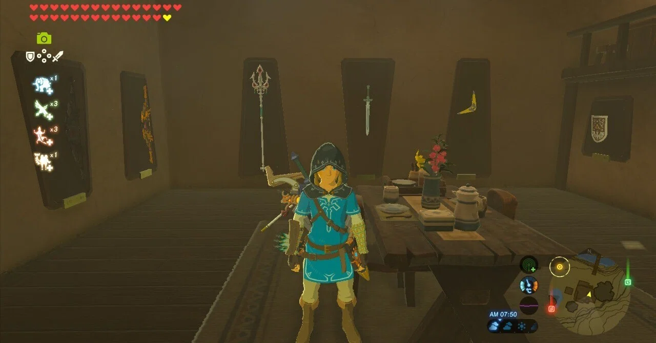 ゼルダの伝説 ウェポンコレクションをケースに入れて飾ってみた｜シロヒゲ