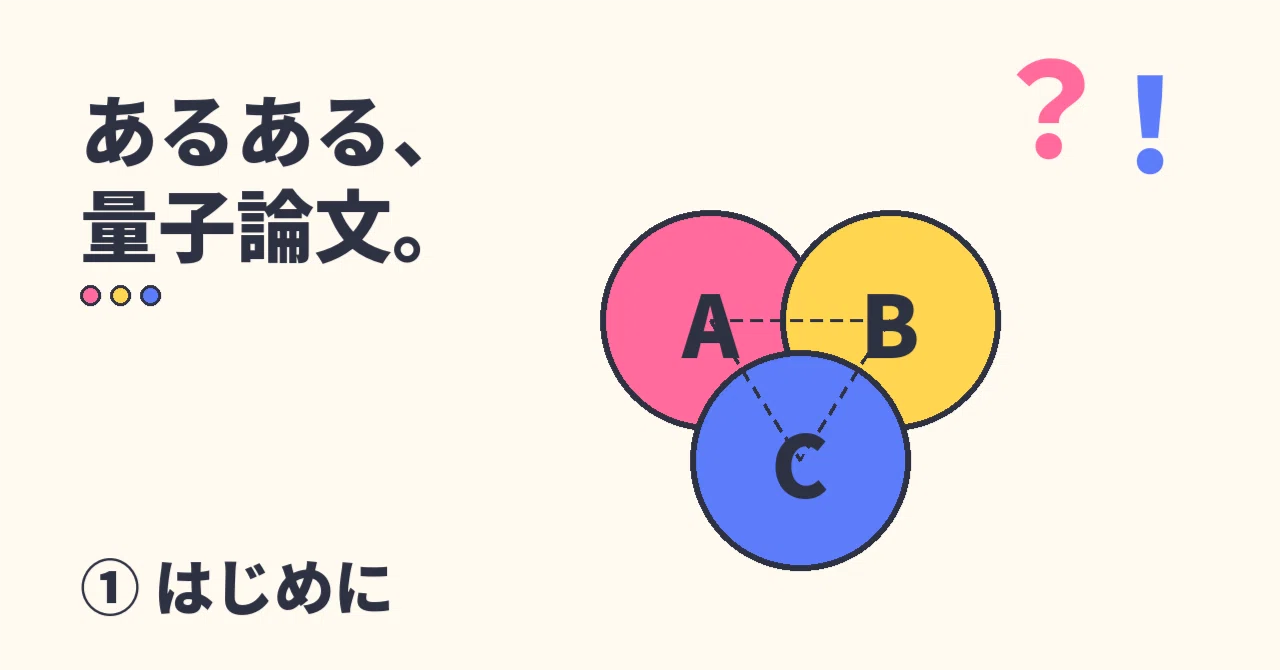 ＃あるある、量子論文。① はじめに｜Tadako