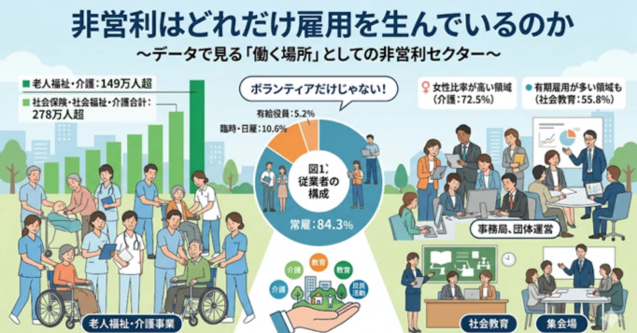 第8回 非営利はどれだけ雇用を生んでいるのか｜株式会社メタアルケミスト