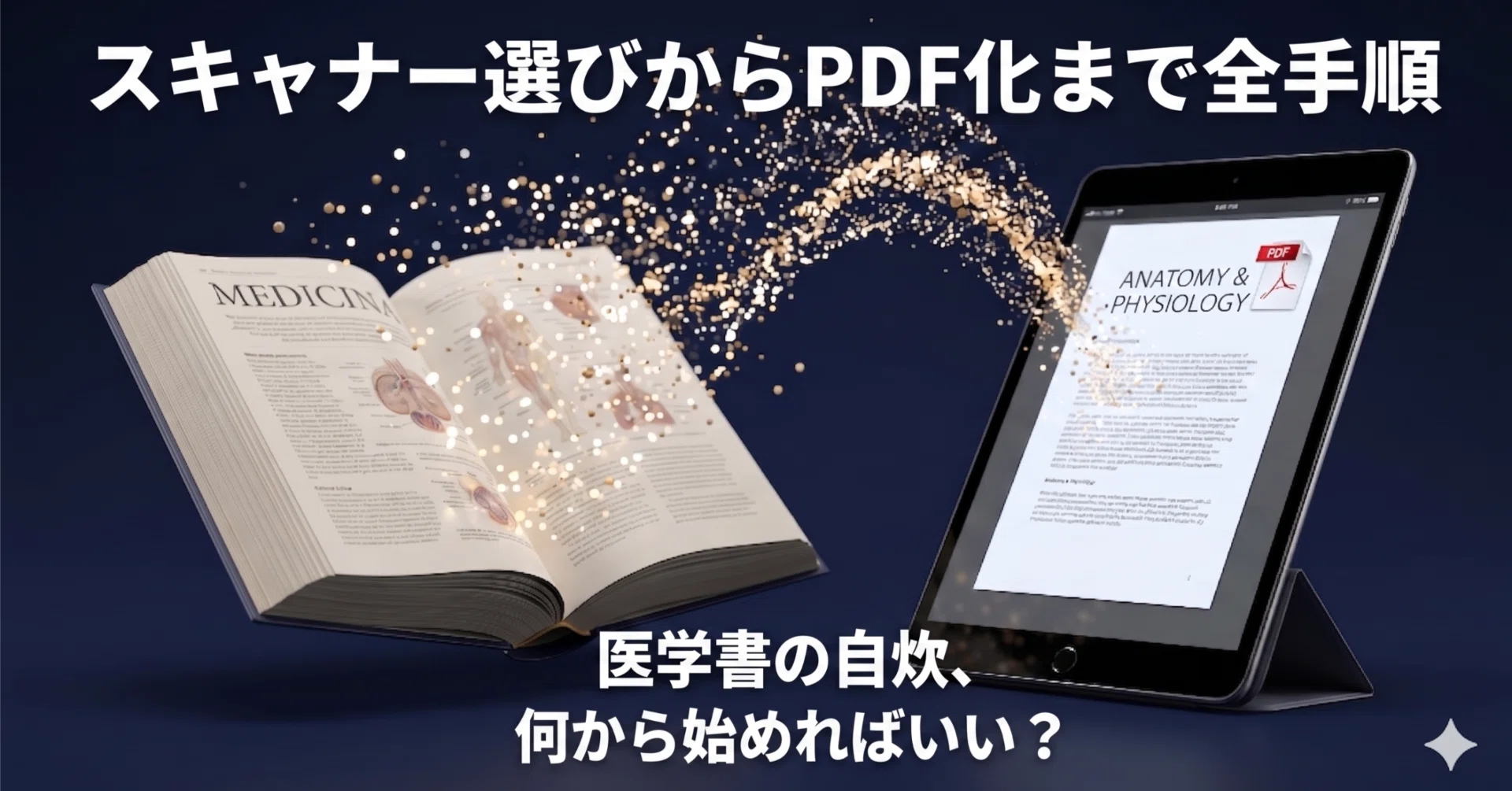 医学書の自炊、何から始めればいい？スキャナー選びからPDF化まで全 