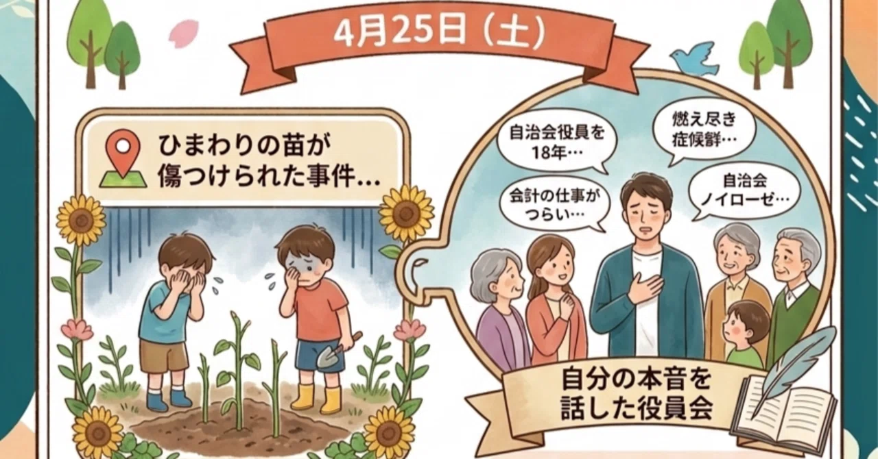 🌻傷ついたひまわりと、心の本音──守りたい地域と、自分自身の声