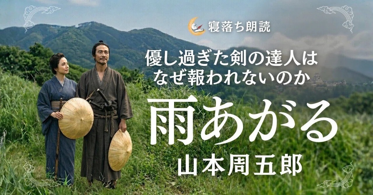 朗読動画】雨上がる 山本周五郎～優しすぎる武士と、彼を信じ抜く妻の
