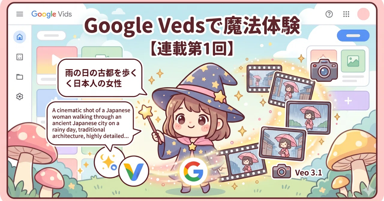連載第1回】魔法の体験。Google VidsとGeminiで、思考を「秒」で動画に