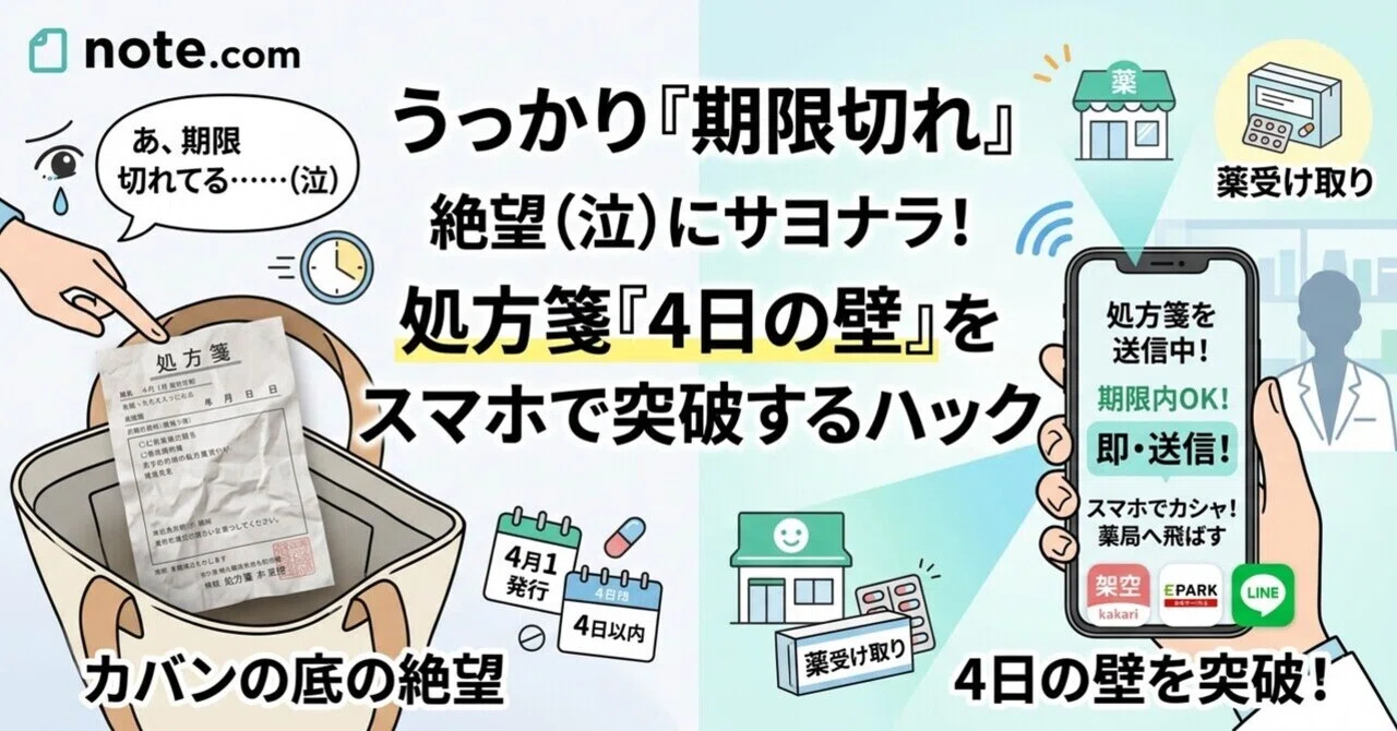 衝撃の事実＆スマホ活用（ベネフィット重視）処方箋が紙クズに
