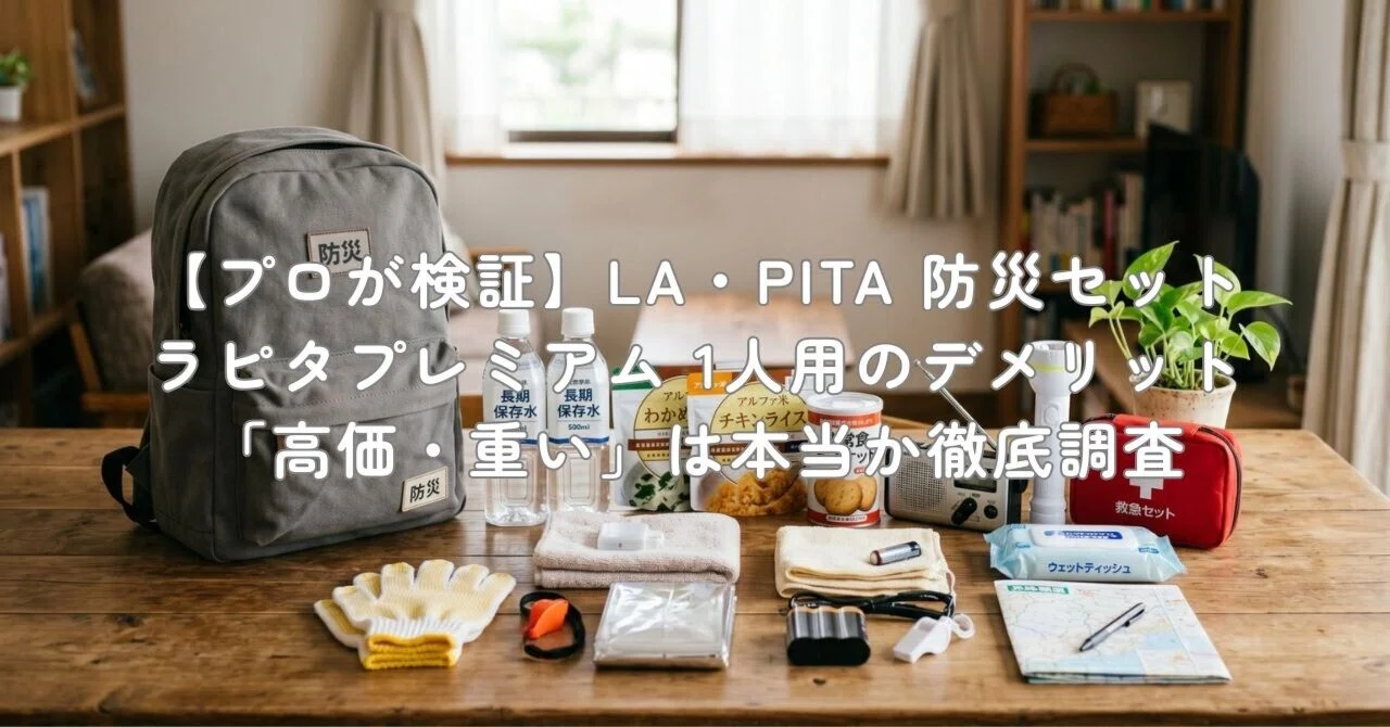 プロが検証】LA・PITA 防災セット ラピタプレミアム 1人用のデメリット
