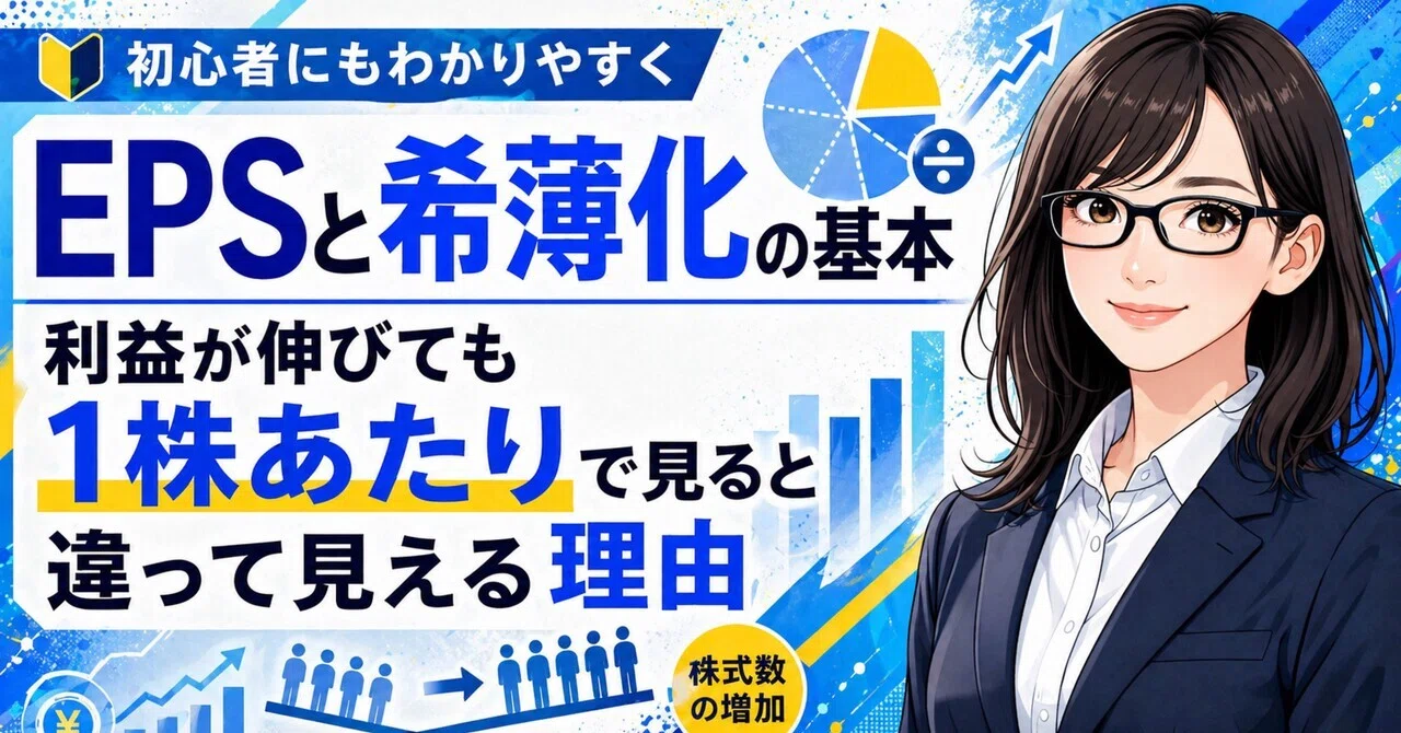 EPSと希薄化の基本｜利益が伸びても1株あたりで見ると違って見える理由