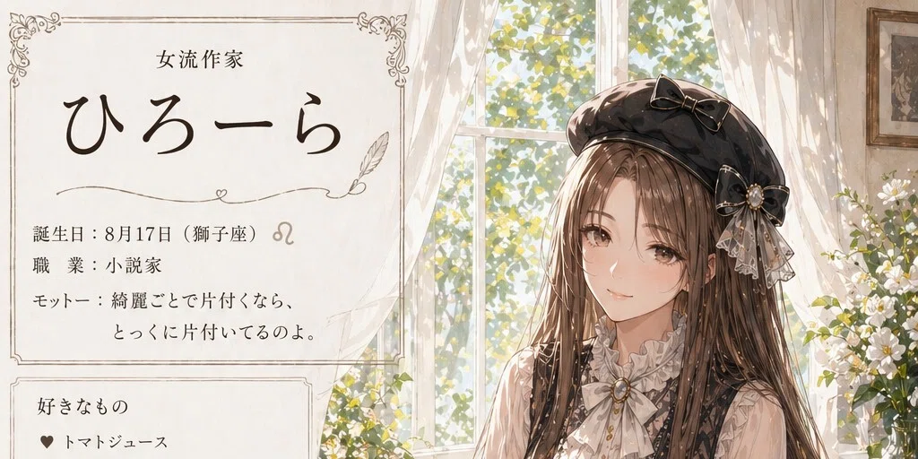 女流作家ひろーら|note