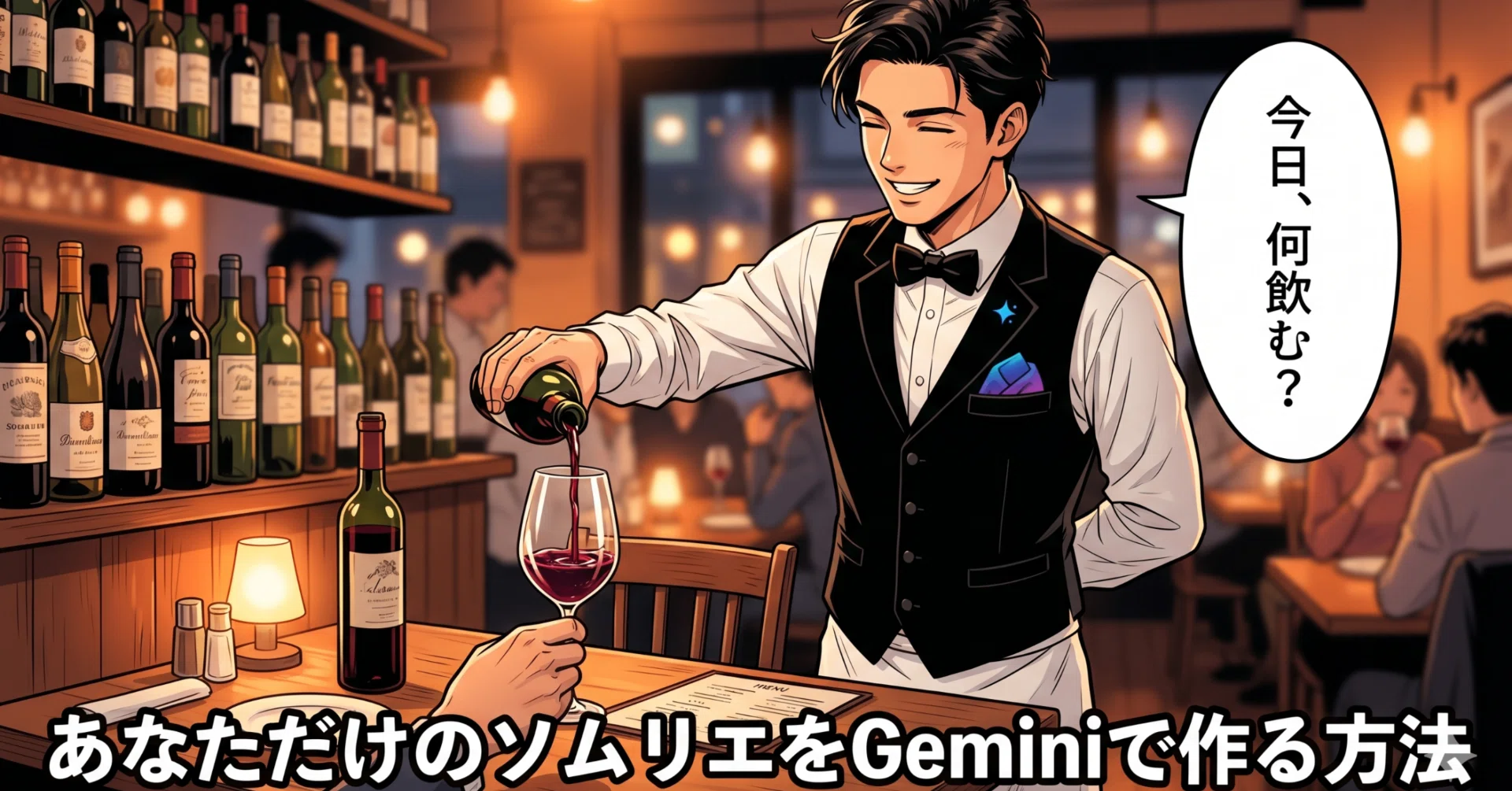 今日、何飲む？」に答えてくれる、あなただけのソムリエをGeminiで作る