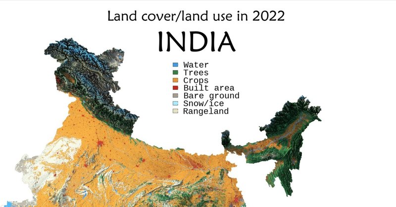 【地図分析】世界を養う国の水が尽きる？ 土地利用図が語るインド農業の奇跡と地雷（中編）