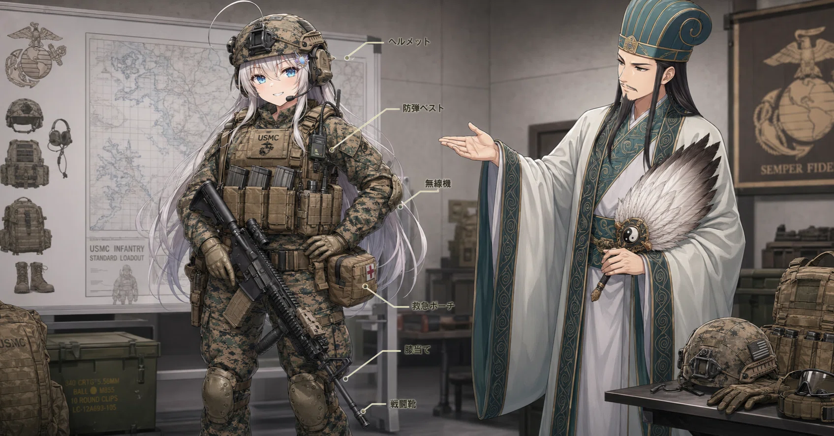 アメリカ海兵隊の装備』諸葛亮 孔明老師(ChatGPT:ﾛｰﾙﾌﾟﾚｲ)との対話