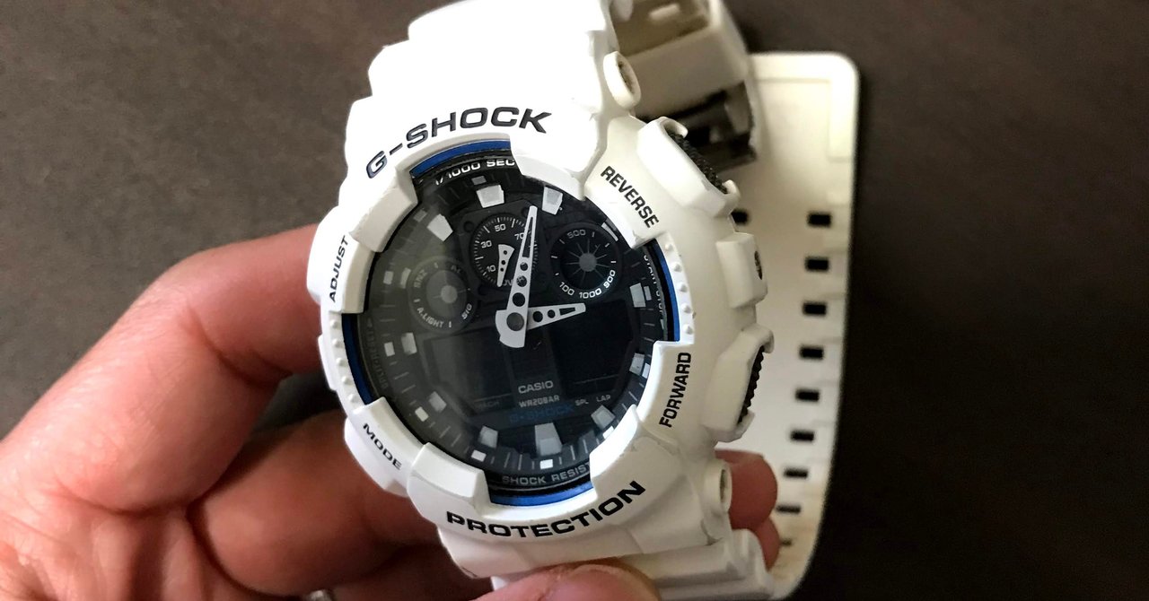 白い腕時計 Gショック のベルトを漂白する方法 いわいこうへい コピーライター フードライター Note