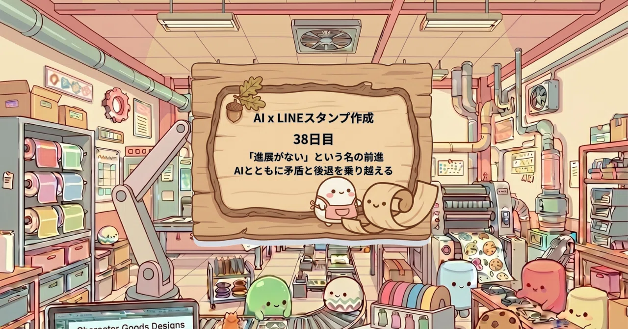 [Day 38 of AI LINE Stickers] Progress in the name of 