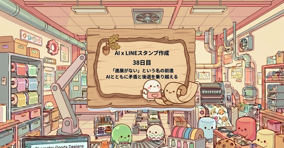 [Day 38 of AI LINE Stickers] Progress in the name of 