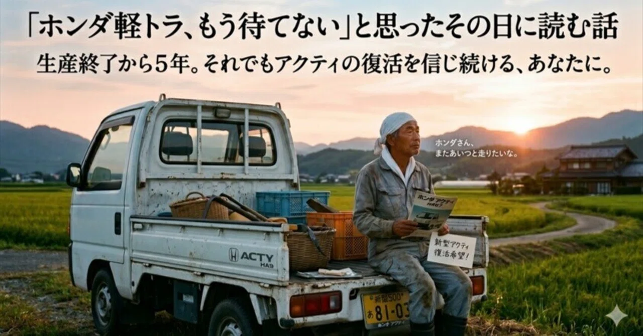 ホンダ軽トラ、もう待てない」と思ったその日に読む話｜premiumcarslife