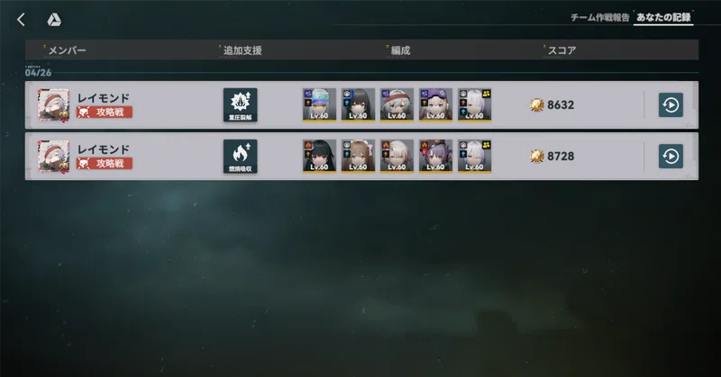 【 #ドルフロ2 】塵煙前線(2026.04.26.)振り返り:第三期(物理・氷),Day1、ファング・エーバー・ハント【 #ドールズフロントライン2 】