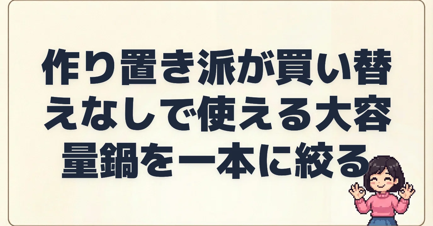 作り置き派が買い替えなしで使える大容量鍋を一本に絞る｜まさと