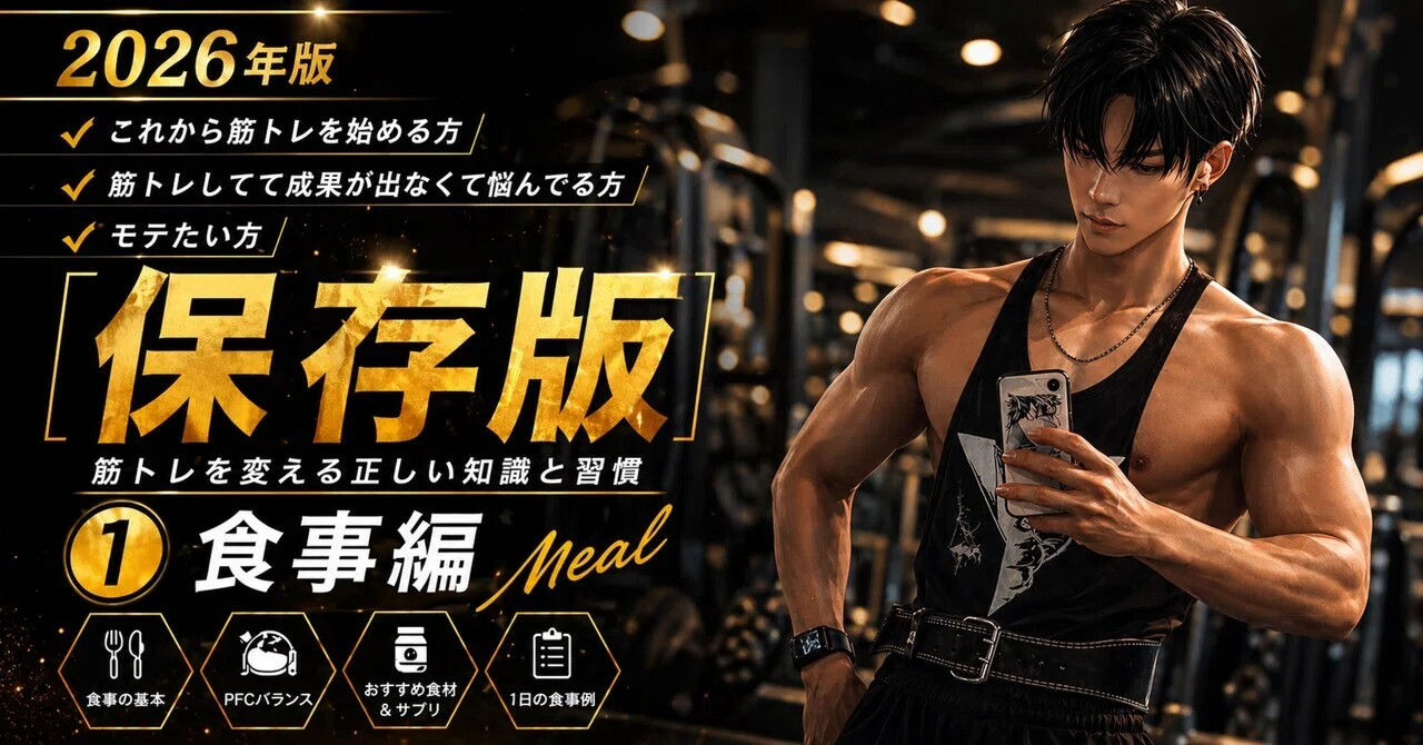 2026年！これから筋トレを始める方、筋トレしてて成果が出なくて悩ん