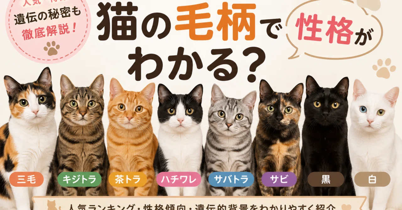 三毛猫はなぜほぼメス？猫の毛柄でわかる性格・遺伝・人気のすべて