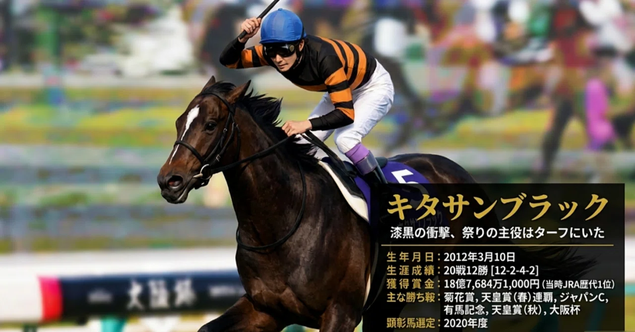 キタサンブラック -漆黒の衝撃、祭りの主役はターフにいた-｜ハサミ