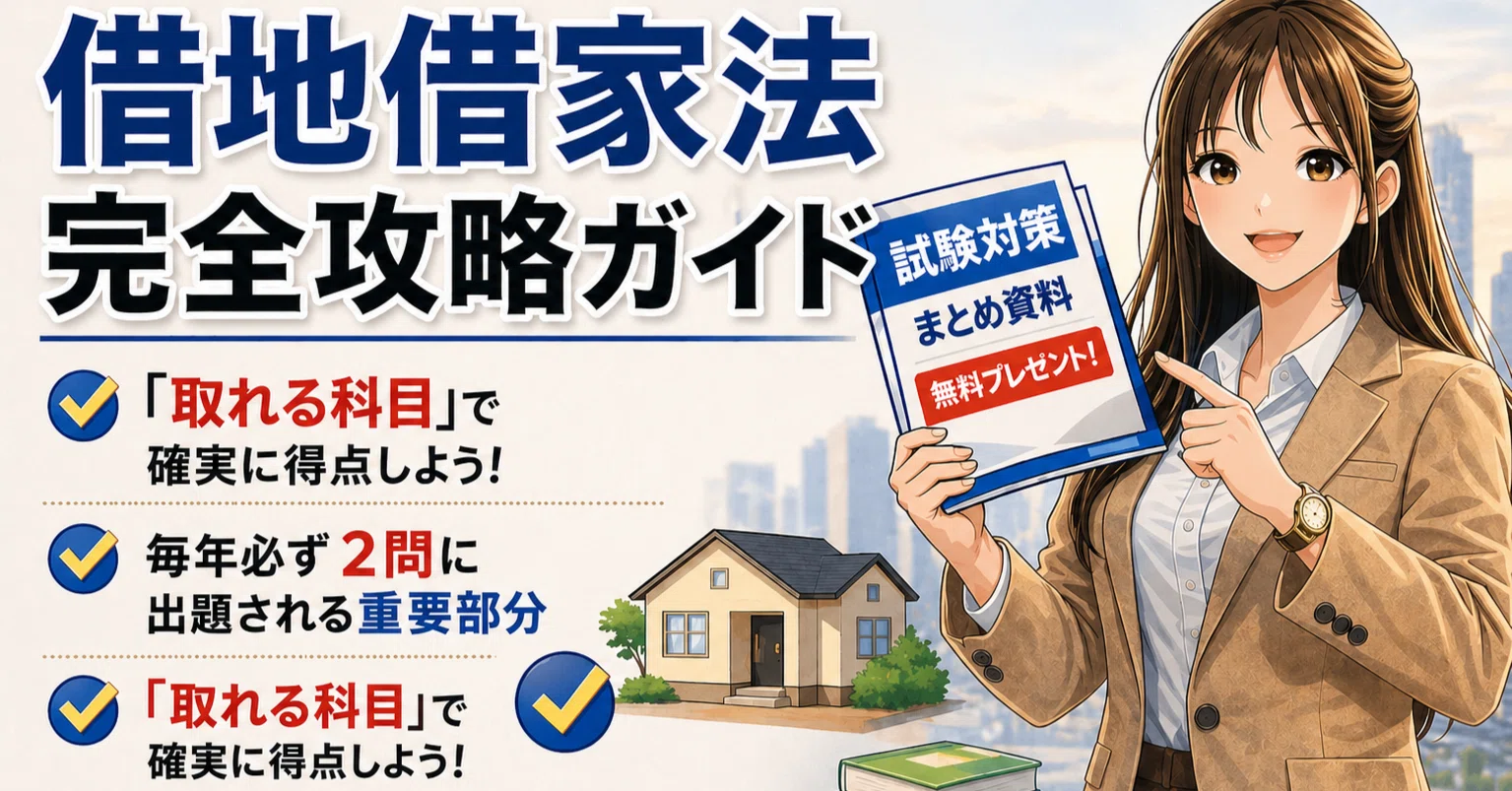宅建】借地借家法 完全攻略ガイド｜宅建一発合格 宅建女子 葵🌱