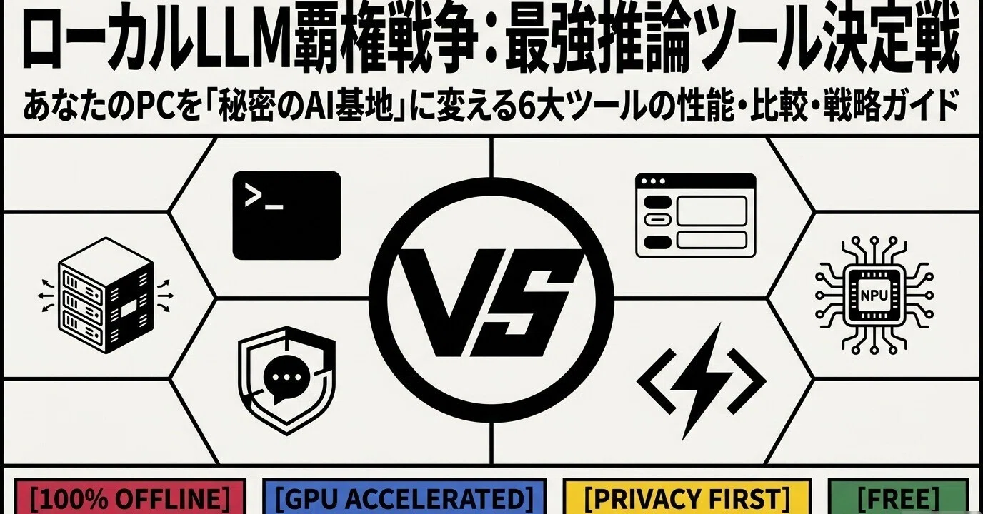 ローカルLLM実行環境を調べ直す：OllamaからZincまで見直そう｜ゆい