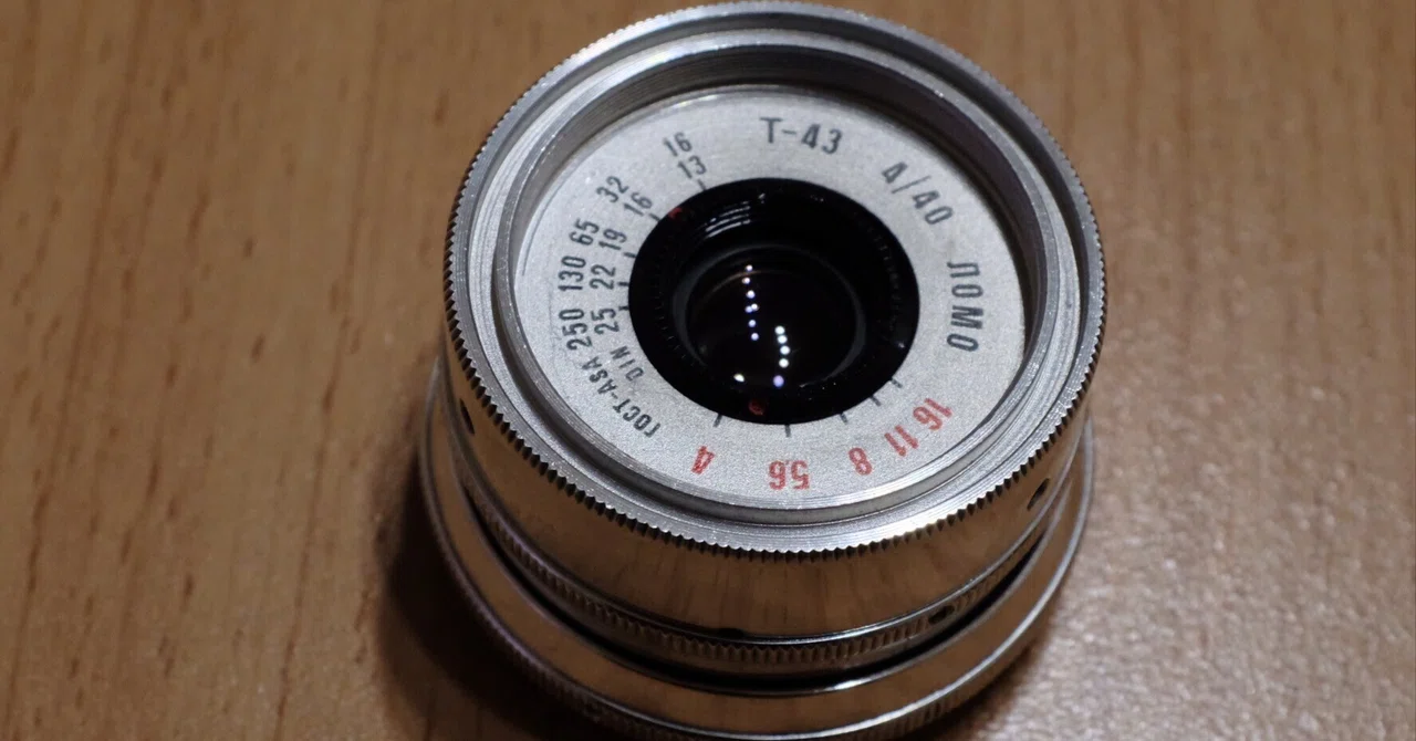 LOMO SMENA 8M T-43 40mm F4 M42マウント 改造レンズ 初めての改造レンズなLOMO TRIPLET T-43 4/40 SMENA-8M。｜xaymaca