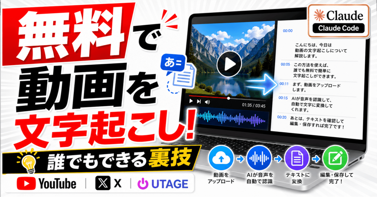 禁断】動画がすぐに読める解説書に変わる、裏技公開｜しまゆず | AI