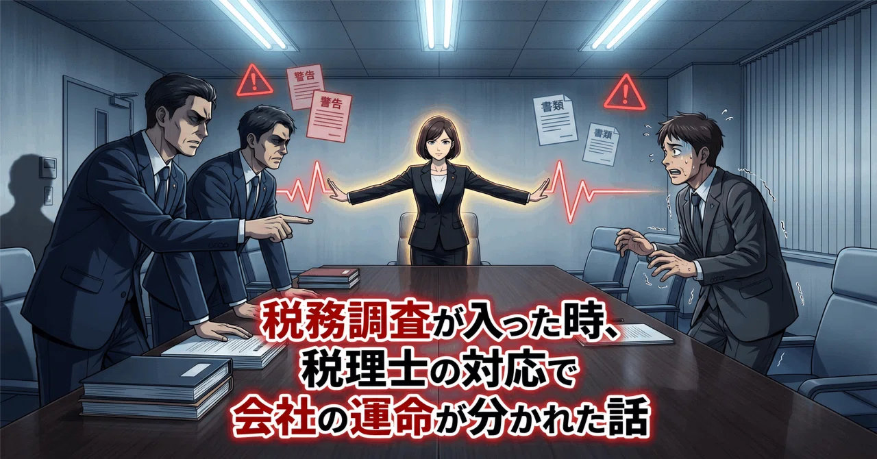 税務調査が入った時、税理士の対応で会社の運命が分かれた話｜税理士を
