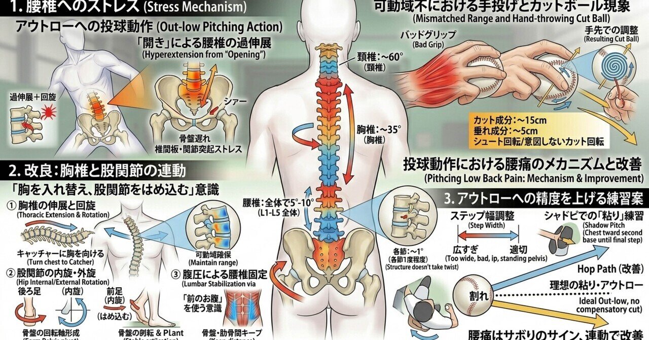 米国発！腰痛・股関節完全攻略法 腰痛は胸郭・股関節のサボりから」——投球メカニズムの再構築｜Mac 髙島