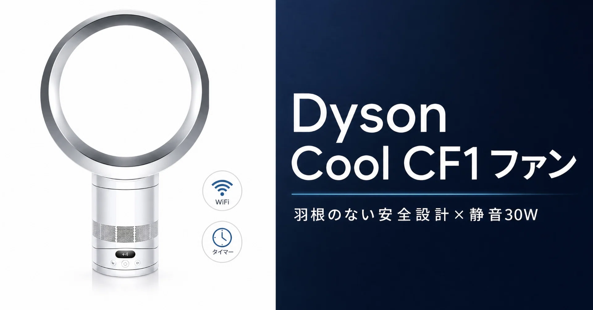 Dyson〉 Dyson Cool CF1 ファン — 羽根のない名作扇風機が、静音と賢さ