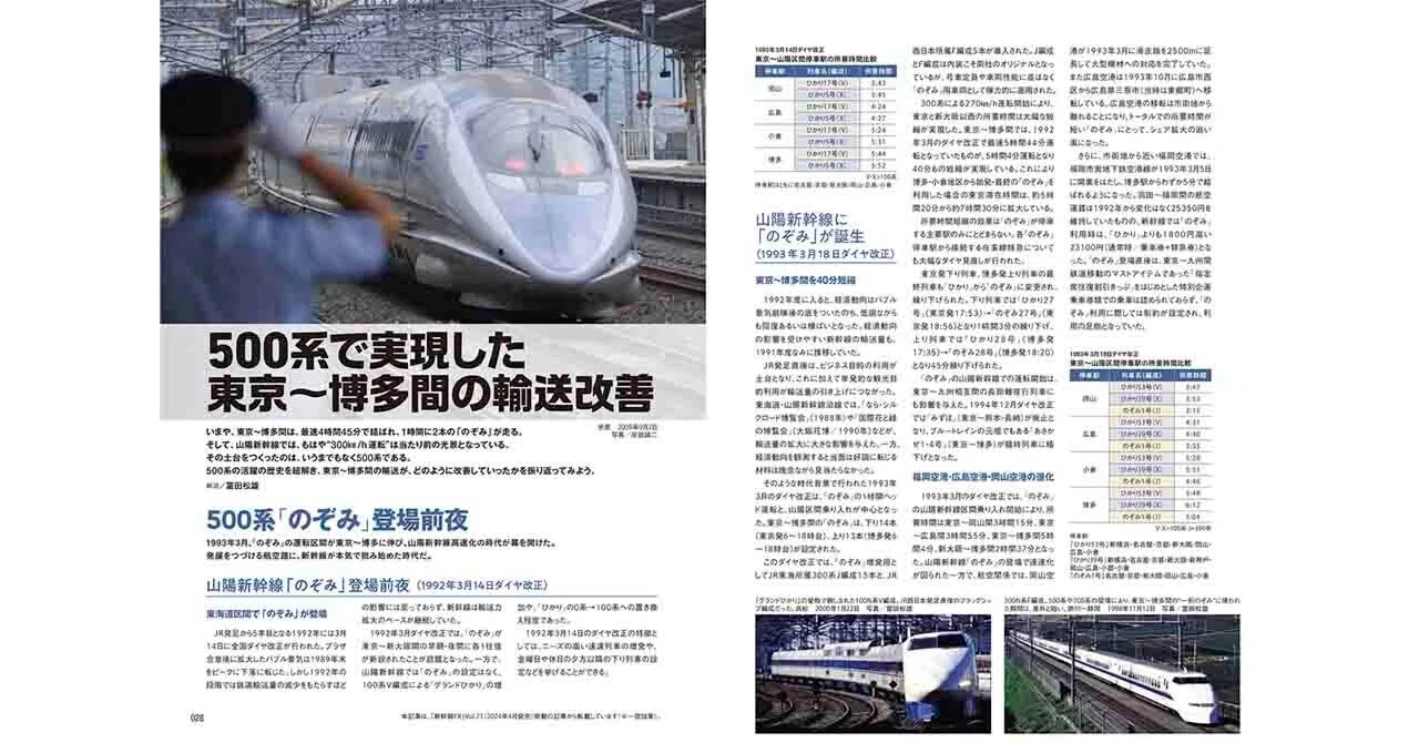 2時間・5時間の壁」を打ち破った500系新幹線！最速伝説と山陽新幹線を