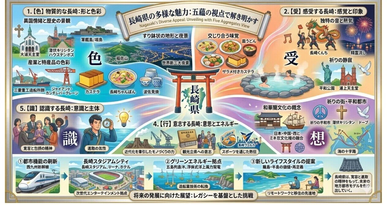 スキで投票! 五蘊で読み解く都道府県16：長崎県の魅力と発展について