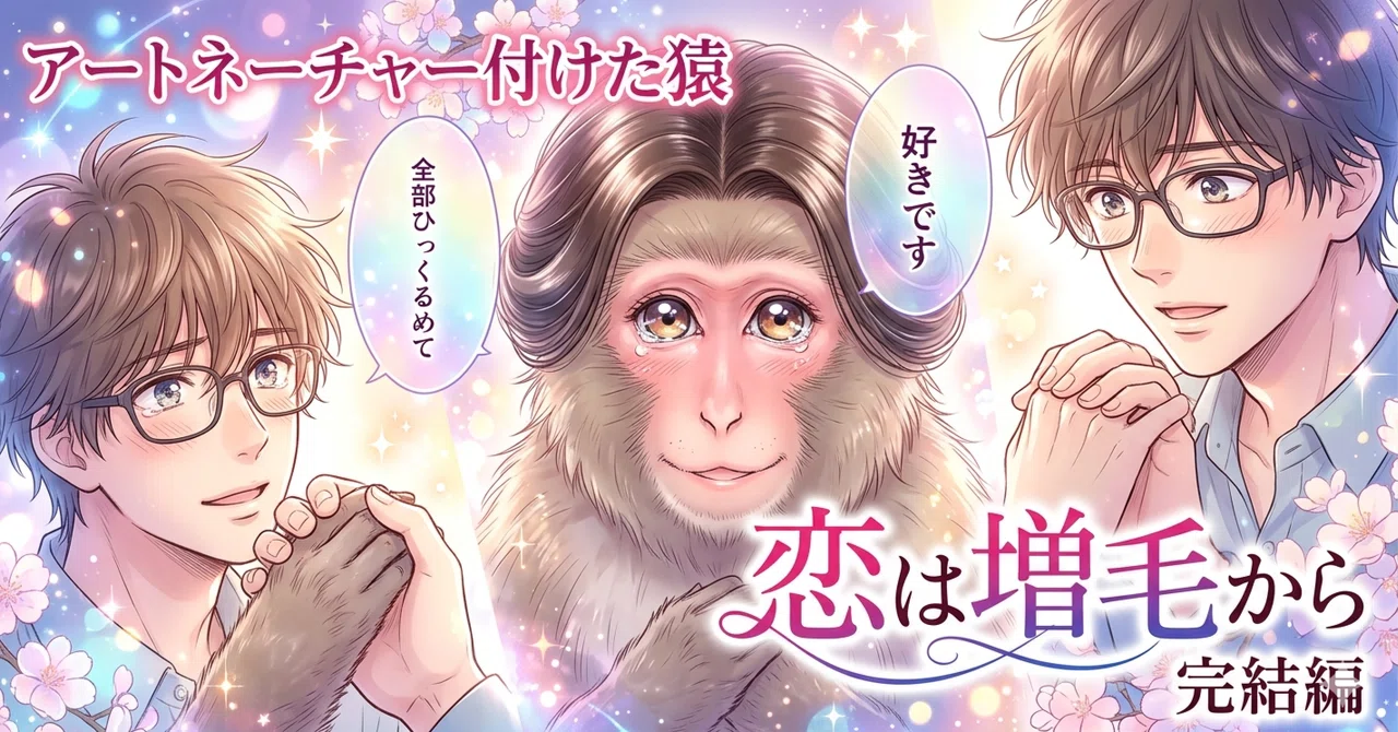 アートネーチャー付けた猿｜しゃくたにしゃくお