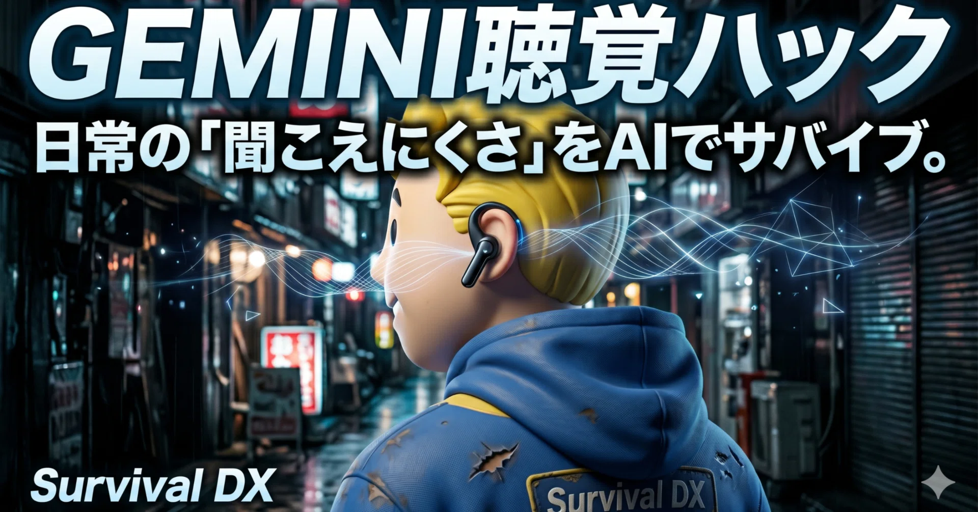 Survival DX】Geminiが聴覚サポートを変える？音声マルチモーダルAIが