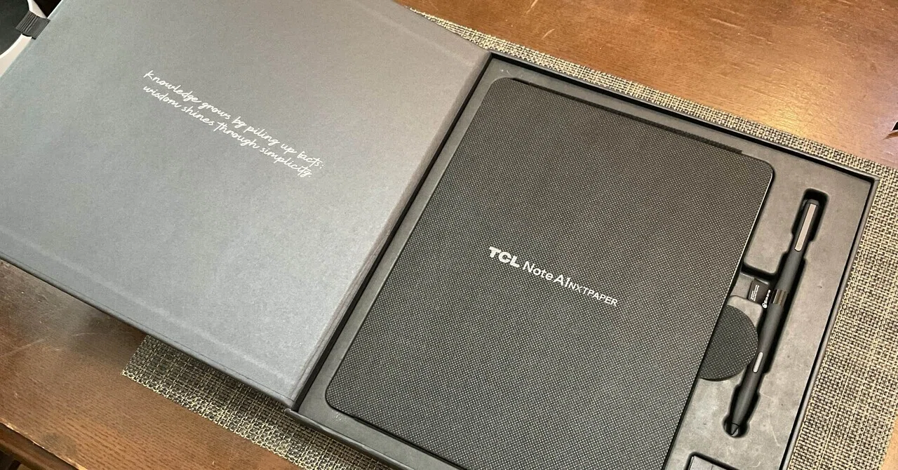 【未開封】TCL Note A1 NXTPAPERキーボードセット 電子ペーパー TCL NXTPAPER NOTE A1 がやっと届いた｜19analytica