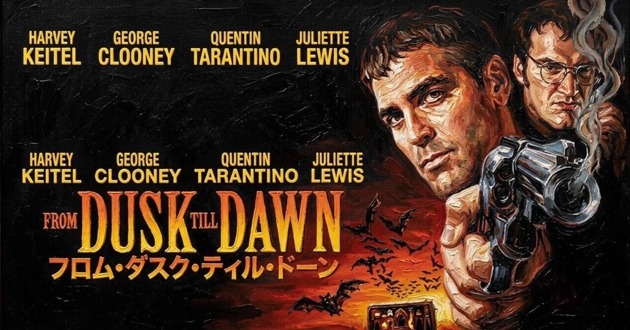 フロムダスクティルドーン 映画ポスター US版 1996年公開 ROLLED US版 映画ポスター フロムダスクティルドーン 1996年公開 劇場 1996年