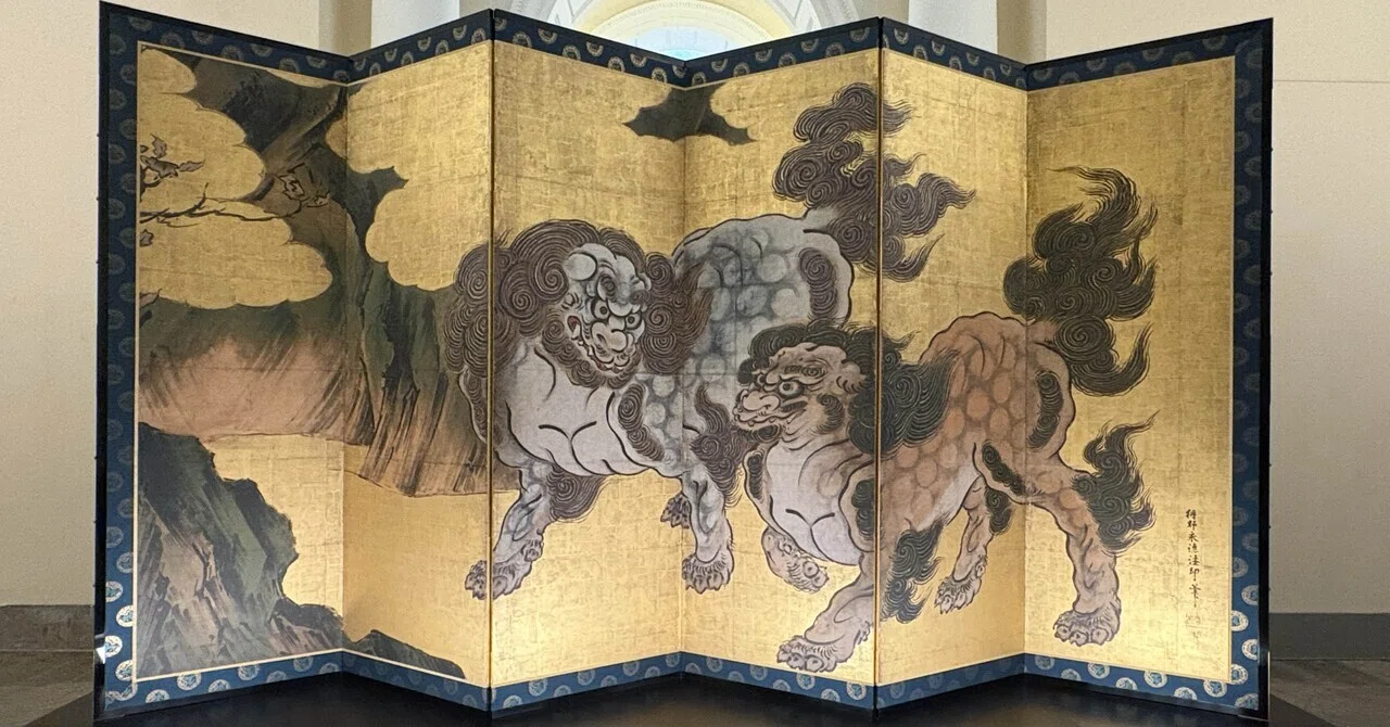 【城門】沖山王一 作　絵画　アート 若冲の複製画を見て、皇居三の丸尚蔵館での再会が楽しみになりました