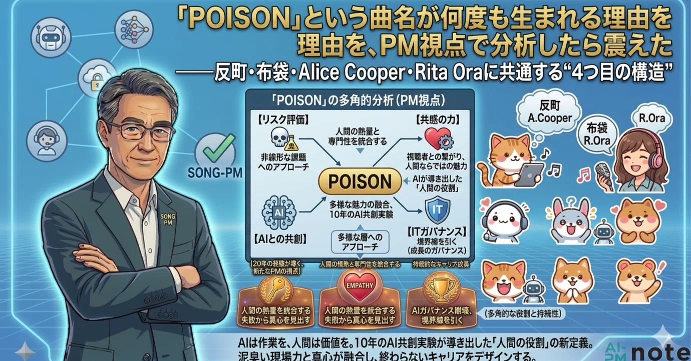POISONという曲名が何度も生まれる理由を、PM視点で分析したら震えた