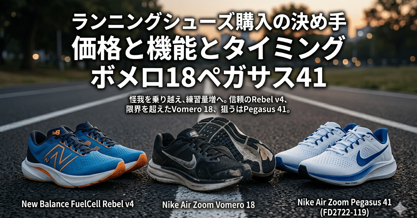 ランニングシューズ購入の決め手 価格と機能とタイミング ボメロ18と