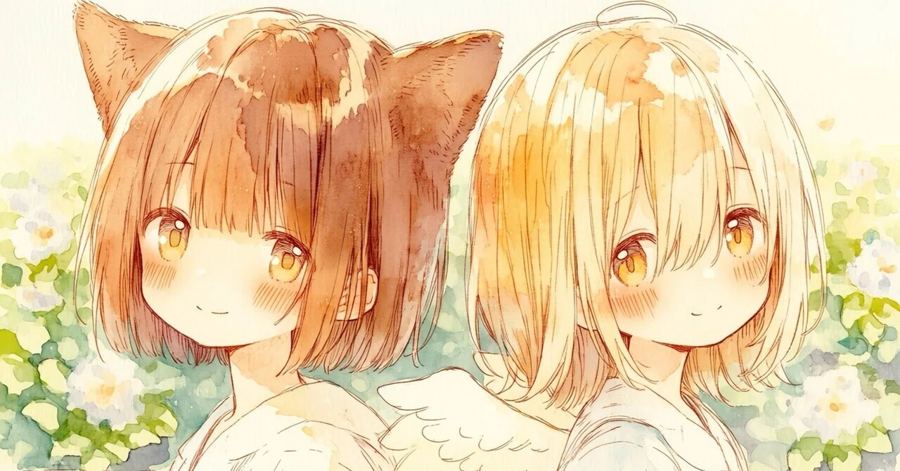 色んな画風のAIイラストに挑戦。今回は水彩画風にしてみた
