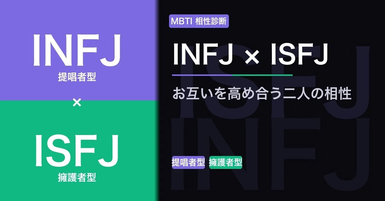 isfj infj 相性