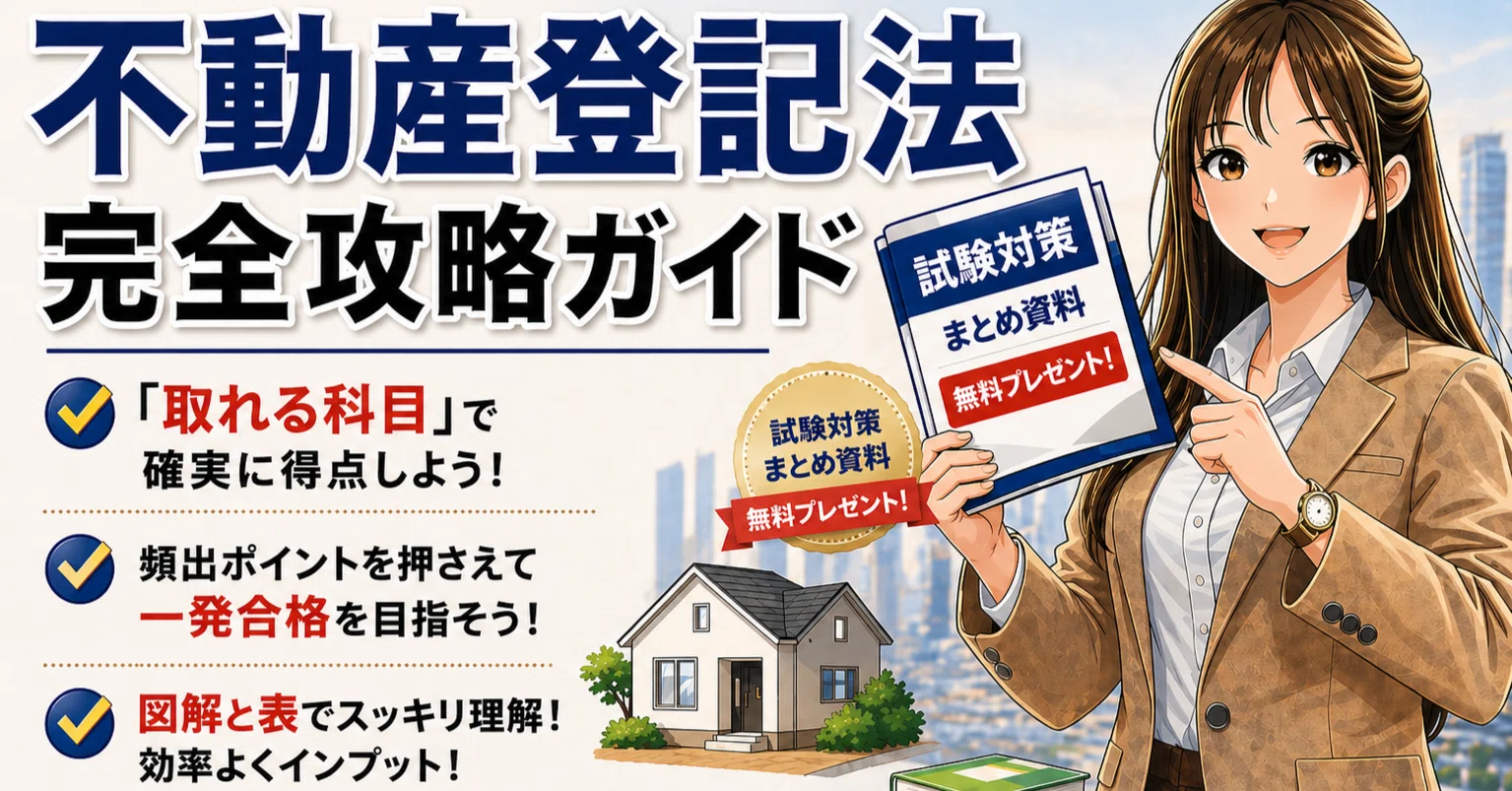 宅建】不動産登記法 完全攻略ガイド｜宅建一発合格 宅建女子 葵🌱