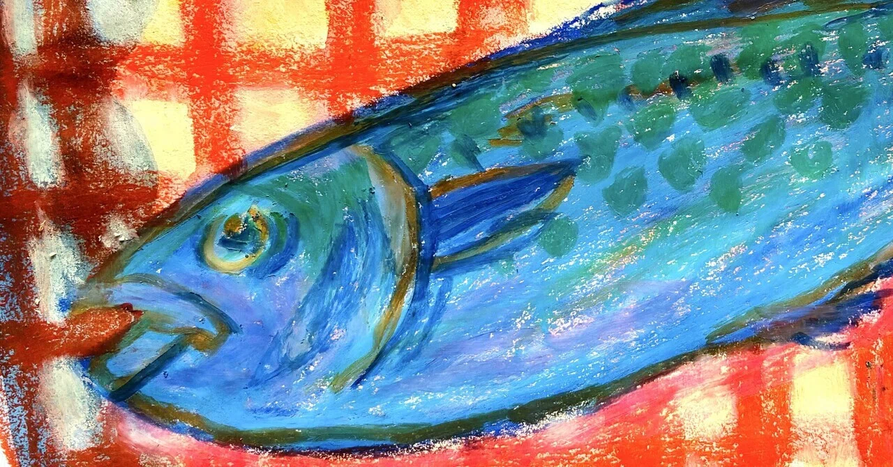 159絵日記 まな板の上の魚｜akikki