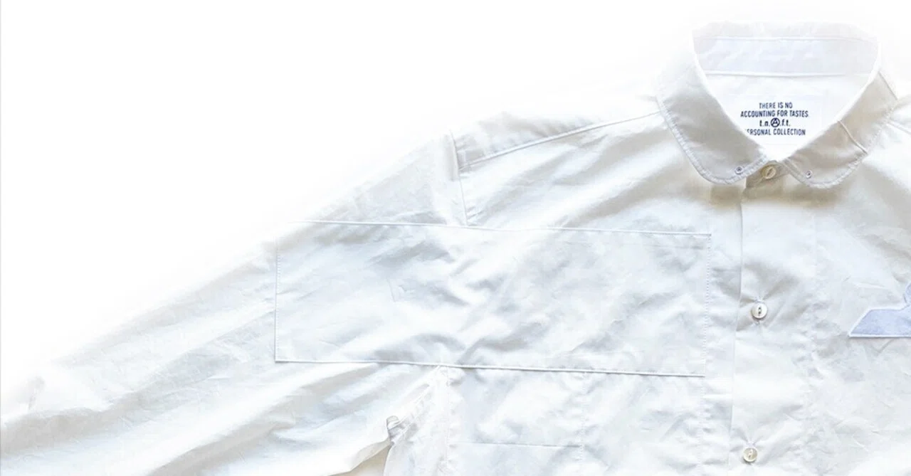 anarchy shirt 096 - white riot：究極の引き算。オールホワイトの