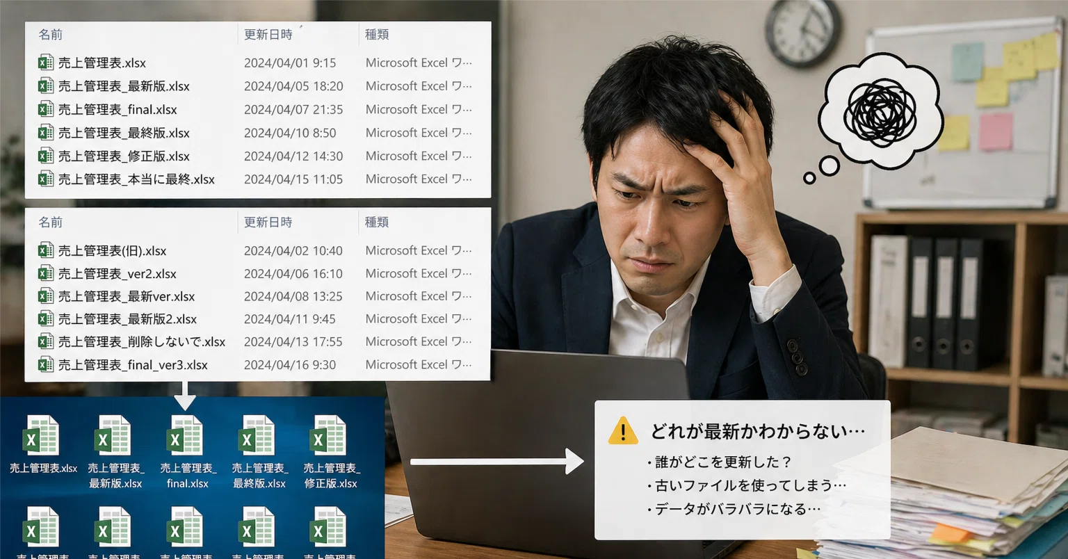 Excelのファイル名に「最新版」「final」をつけてはいけない理由