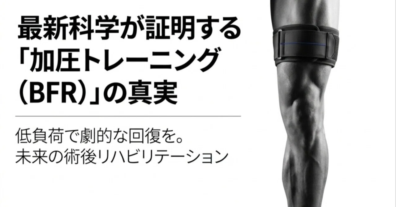 最新科学が証明！術後リハビリを劇的に変える「加圧トレーニング」の
