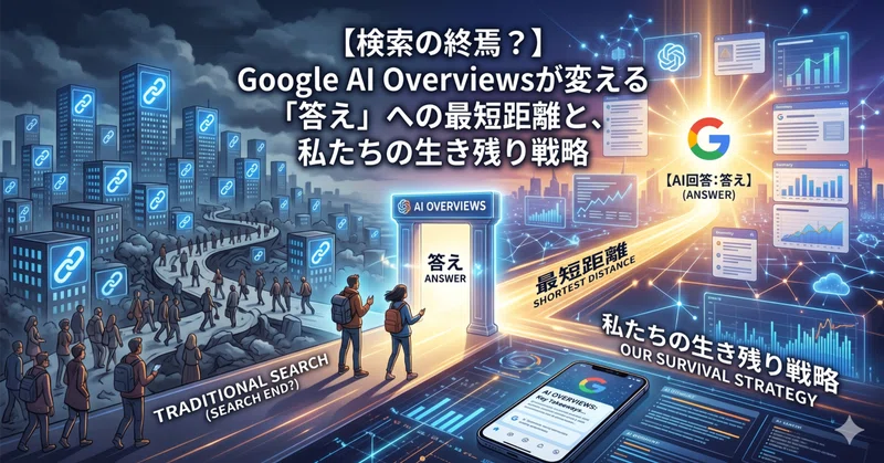 【検索の終焉？】Google AI Overviewsが変える「答え」への最短距離と、私たちの生き残り戦略