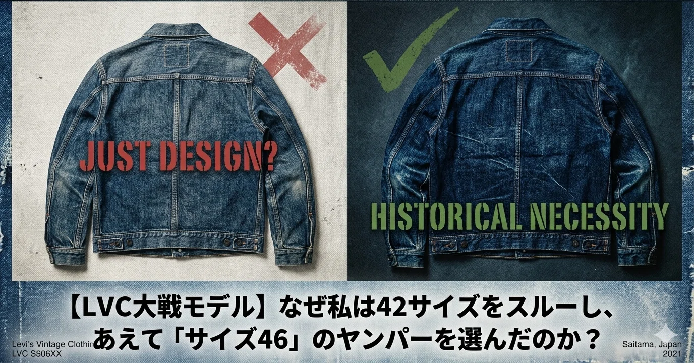 LVC大戦モデル】なぜ私は42サイズをスルーし、あえて「サイズ46」の