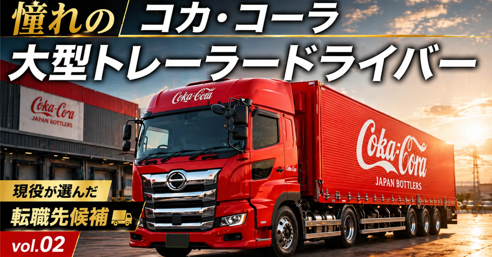現役が選んだ転職先候補🚛 vol.04｜憧れのコカ・コーラ大型ドライバー