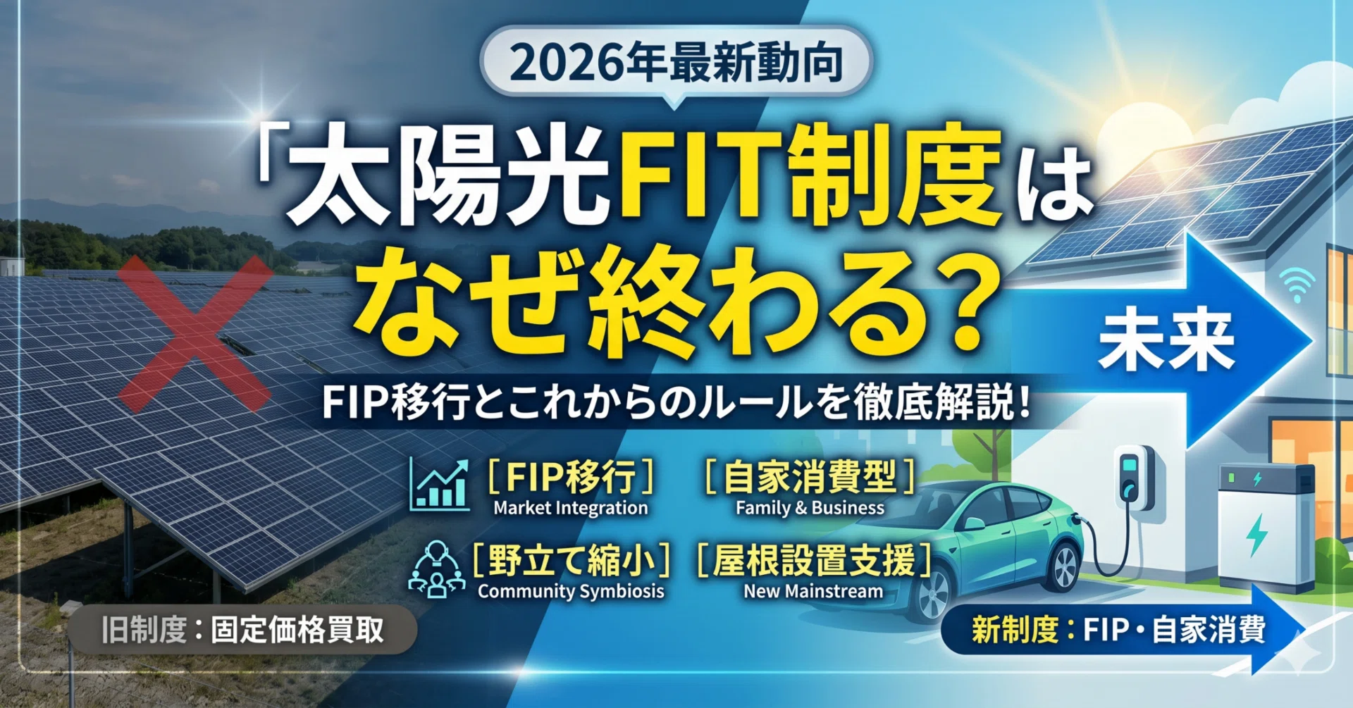 FIT終了後売電価格が下がってしまった太陽光発電設備を救いたい、自家 